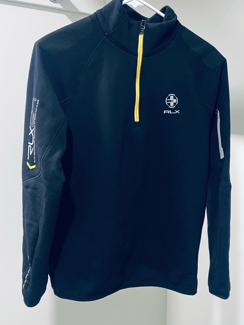 RLX 67 Black 1/4 Zip Pullover EUC